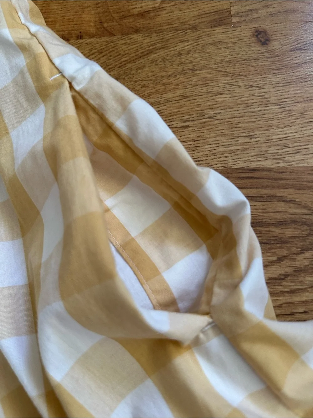 Abercrombie & Fitch Yellow Gingham Smocked Maxi Dress S - Picture 9 of 16